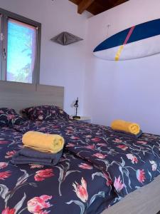 Łóżko lub łóżka w pokoju w obiekcie Villa Volcano