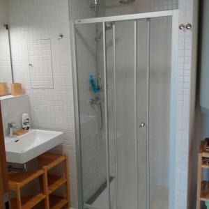 Koupelna v ubytování Apartmán u Skiareálu Filipovice