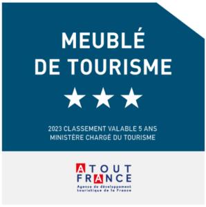 Le Thoureil的住宿－ROCHE-LOIRE，星星读出旅游模块的标志