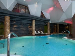 Bazén v ubytovaní Hotel Żubrówka Spa & Wellness alebo v jeho blízkosti