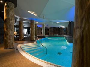 Bazén v ubytovaní Hotel Żubrówka Spa & Wellness alebo v jeho blízkosti