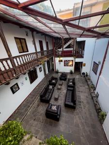 Rõdu või terrass majutusasutuses Hotel Cusco Plaza Saphi