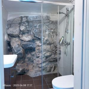 A bathroom at Villas On The Rock Afissos