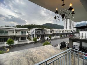 a view from the balcony of an apartment building at idaman hill homestay in Ipoh