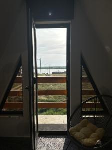 Balkón nebo terasa v ubytování Casa de lemn 2,Tip A