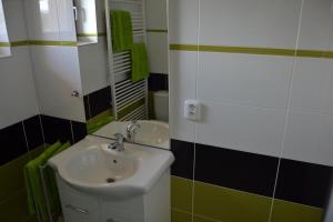Koupelna v ubytování Penzion Bez Modrého Páva