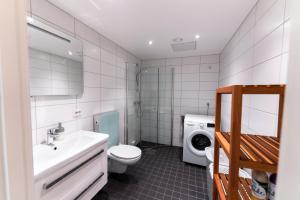 Ванная комната в Utsiktsleilighet i Bydel Bjerke