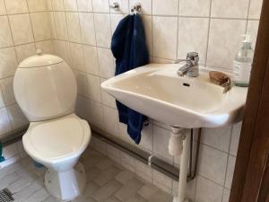Koupelna v ubytování Sibbarp