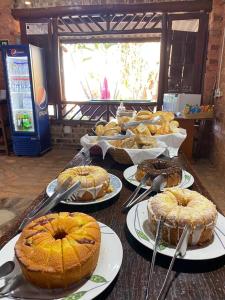 Завтрак для гостей Quintal das Estrelas