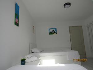 Postel nebo postele na pokoji v ubytování Dă-i pace mai