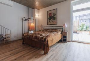 Postel nebo postele na pokoji v ubytování MischMasch Appartement