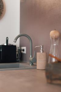Kuchyň nebo kuchyňský kout v ubytování MischMasch Appartement