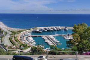 a group of boats docked in a marina at Dolce Vita Alta Ventimiglia in Ventimiglia