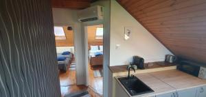 Posezení v ubytování Buborék Apartman - Etyek