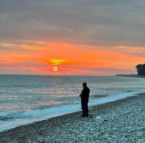 Plaža kod ili blizu kolibe