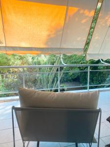 Balkón alebo terasa v ubytovaní Athens Riviera Garden Views Apartment #Unoblu