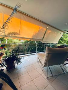 Balkón alebo terasa v ubytovaní Athens Riviera Garden Views Apartment #Unoblu