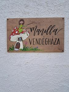Certifikát, hodnocení, plakát nebo jiný dokument vystavený v ubytování Manilla Vendégháza