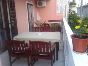 Balkón nebo terasa v ubytování Apartments Alissa