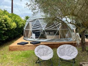 Zahrada ubytování Manna Gea Glamping Domes