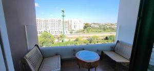 Balkón nebo terasa v ubytování Le Cocon d'Oasis avec piscine - Location journalière Casablanca
