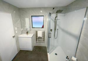 Koupelna v ubytování Brylin Motel