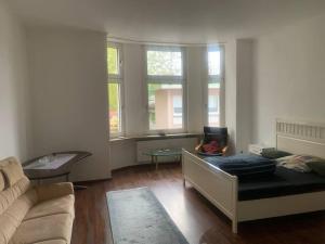 Posezení v ubytování 3 Zimmer Mietwohnung nähe HBF