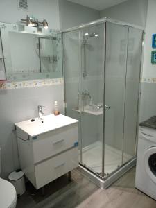 A bathroom at Studio Playa Paraíso