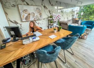 Posezení v ubytování Rilena Hotel