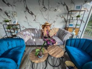 Posezení v ubytování Rilena Hotel
