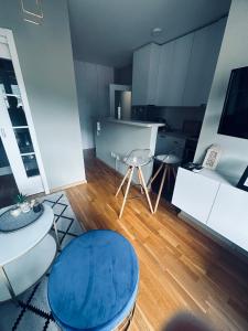 TV a/nebo společenská místnost v ubytování Apartment Blue Lagoon