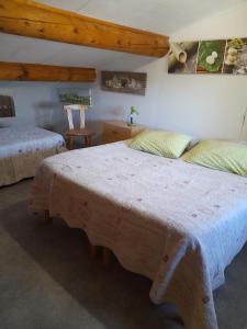 Postel nebo postele na pokoji v ubytování Chambres d'Hôtes Chez Cécile à Lagnes