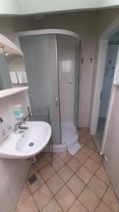 Koupelna v ubytování Guesthouse Sobe Silva