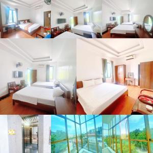 מיטה או מיטות בחדר ב-Khách sạn Lâm Viên