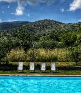 Swimmingpoolen hos eller tæt på Relais Villa Baldelli