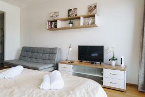 TV/trung tâm giải trí tại Dream Stay - Rotermanni City Apartment