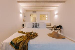 Posteľ alebo postele v izbe v ubytovaní Apartments enosis, Poseidon