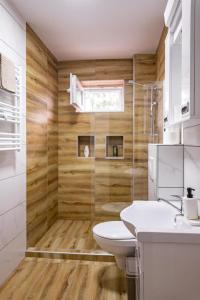 Koupelna v ubytování Charna apartment Beograd Železnik