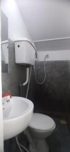 y baño con aseo blanco y lavamanos. en New Elkaduwa LOFT Hotel, en Wattegama