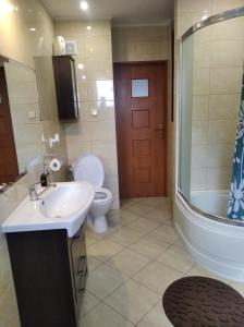 Łazienka w obiekcie Apartament w domu na wsi
