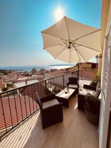 Balkón nebo terasa v ubytování Apartments Mirjana