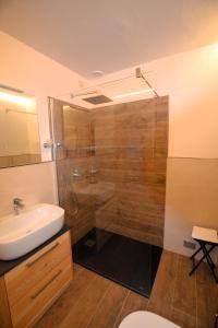 Koupelna v ubytování Hotel La Montanina