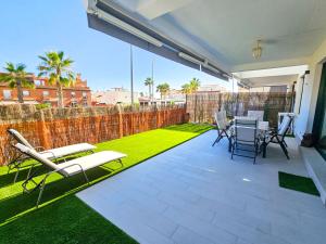 Balkón alebo terasa v ubytovaní Terrace Mares de Benajarafe