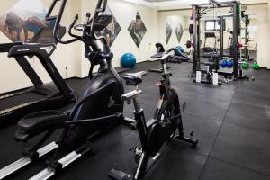 Fitness centrum a/nebo fitness zařízení v ubytování Hotel Lara