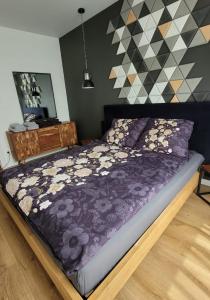 Posteľ alebo postele v izbe v ubytovaní Apartament Małopanewska Wrocław Centrum