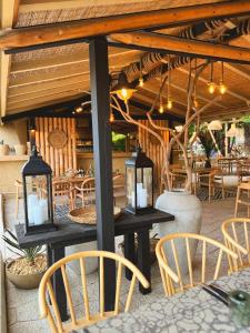 A restaurant or other place to eat at Friends Family Hotel