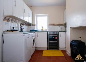 法恩堡的住宿－Modern Luxury house in Farnborough，带洗碗机和洗衣机的厨房