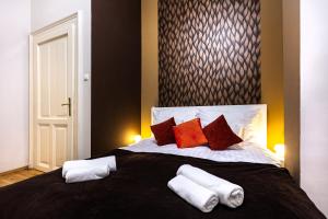 Posteľ alebo postele v izbe v ubytovaní ORANGEHOMES Kalvin Sq 2 bedroom apartment