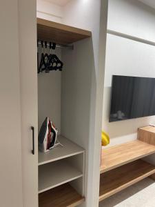 TV a/nebo společenská místnost v ubytování Plagia Relax Hotel