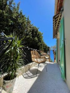Balkón nebo terasa v ubytování Superbe studio à Juan les pins